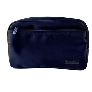 Chanel New York Makeup Bag Parfums Satin Front Pocket, Unisex OS Black